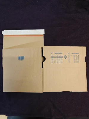 20 stk. nye Packfix PF15 selvklæbende forsendelseskasser – 200 × 200 × 100 mm